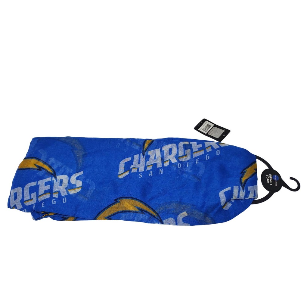 NEW NFL Throwback San Diego Chargers Sheer Infinity Scarf